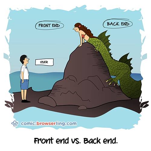 front end vs back end